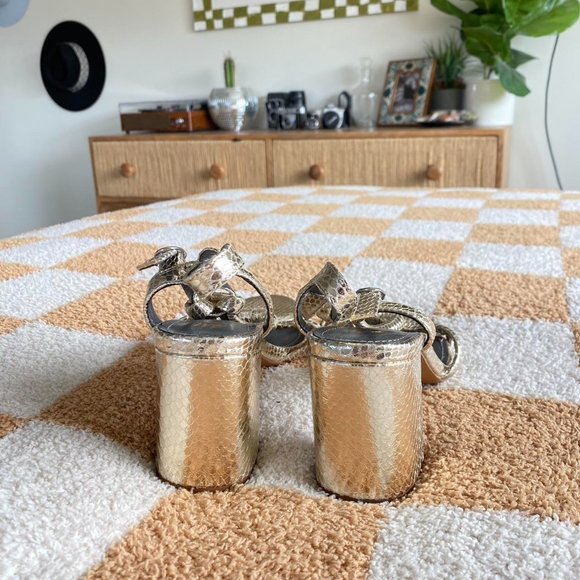 H&M GOLD GRECIAN STRAP HEEL PUMP SIZE 40 - Picture 5 of 7